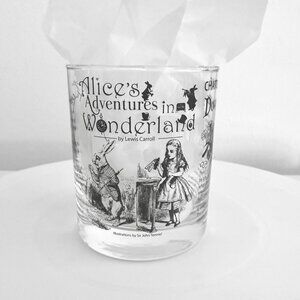 Alices Adventures In Wonderland Whiskey Glass Tumbler 10 oz Theater Literature